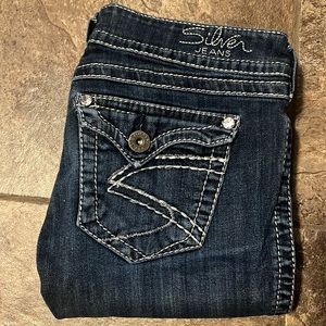 McKenzie Skip Boot Cut Silver Jeans Size 28